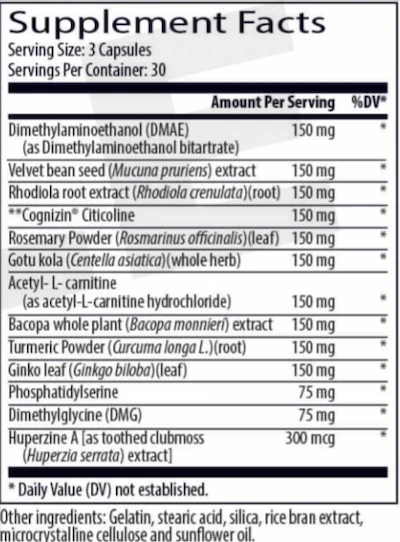 Brain C-13 Ingredients