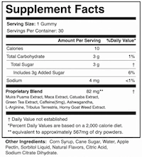 JellyFil supplement facts