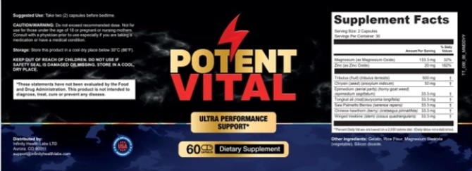 PotentVital Supplements Facts