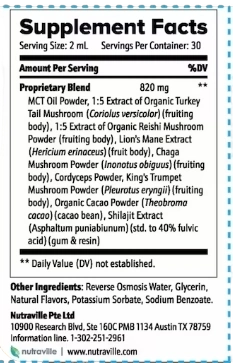 RhythmONE Supplement Facts